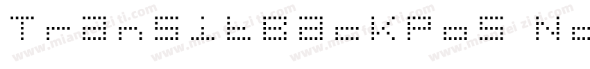 TransitBackPos Norma字体转换